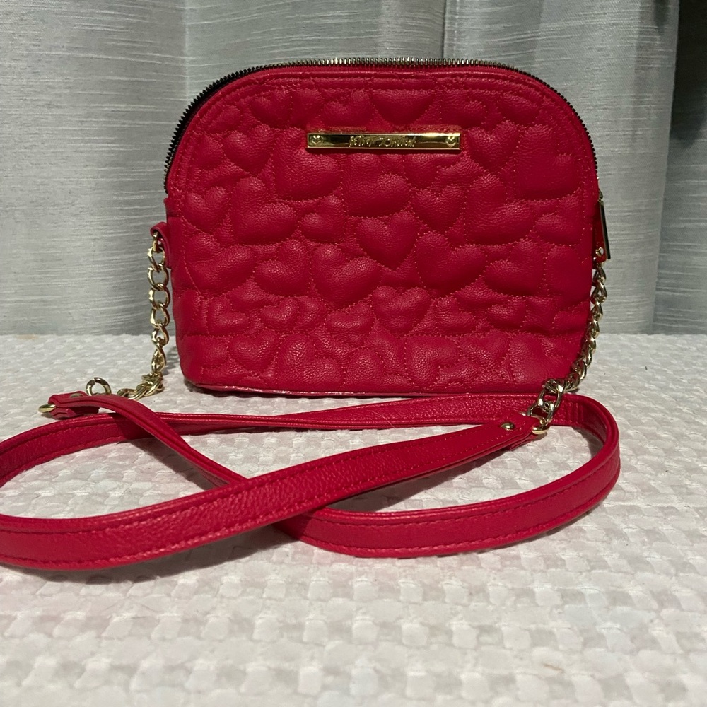 Betsey Johnson Red Heart Crossbody Bag